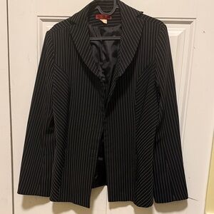 Source Unknown Black Pinstripe Blazer